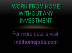 Indi home jobs